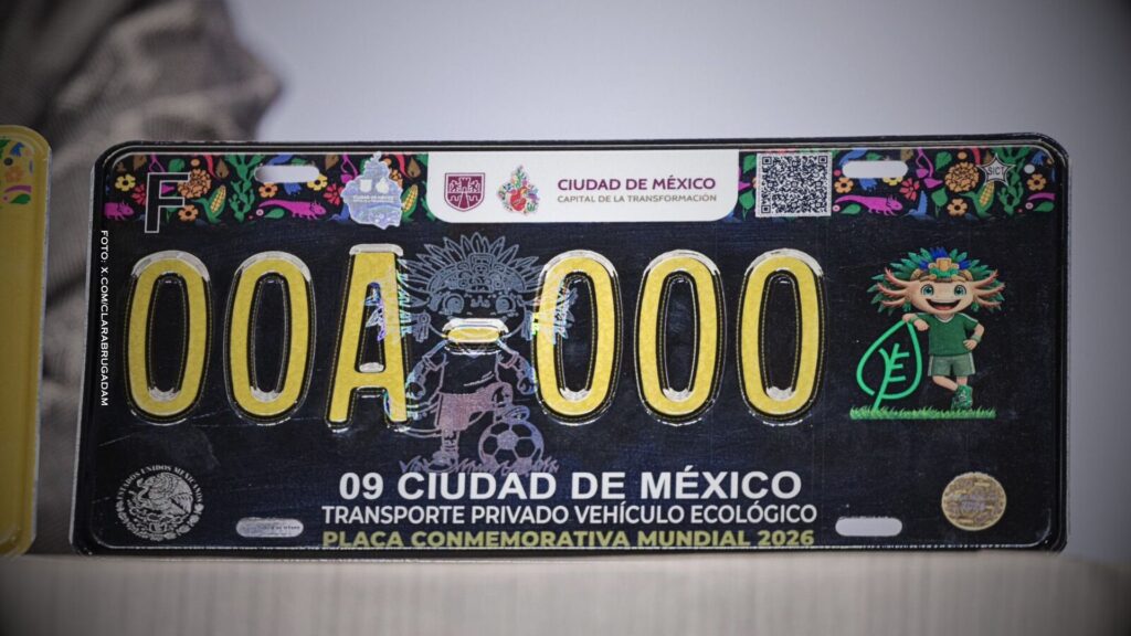 Placas del Mundial en CDMX