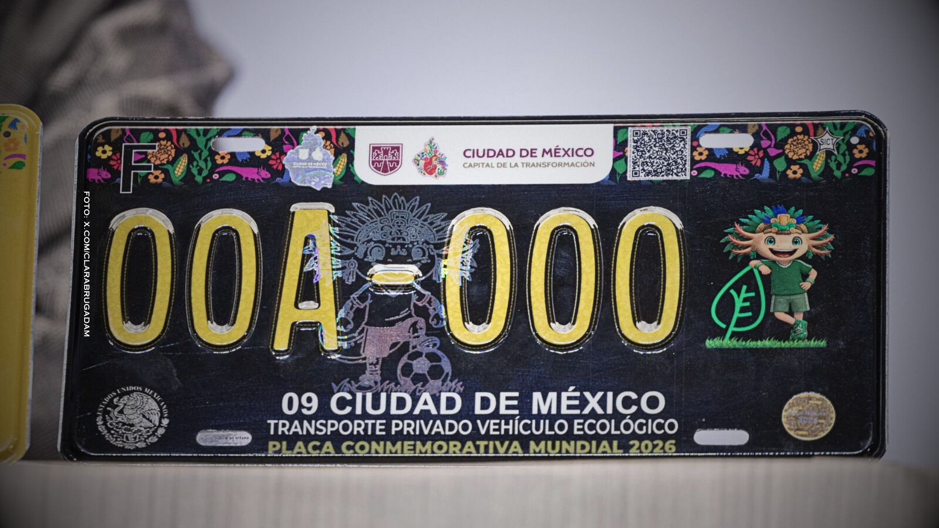 Placas del Mundial en CDMX
